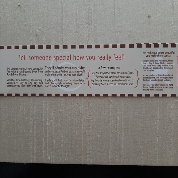 NWOT RAG AND BONE BINDERY LOVE JOURNAL - Picture 14 of 15